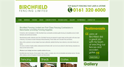 Desktop Screenshot of birchfield-fencing.co.uk